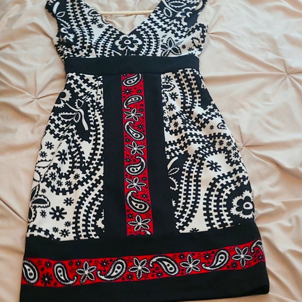 Stunning Midi Abstract Print Dress 4